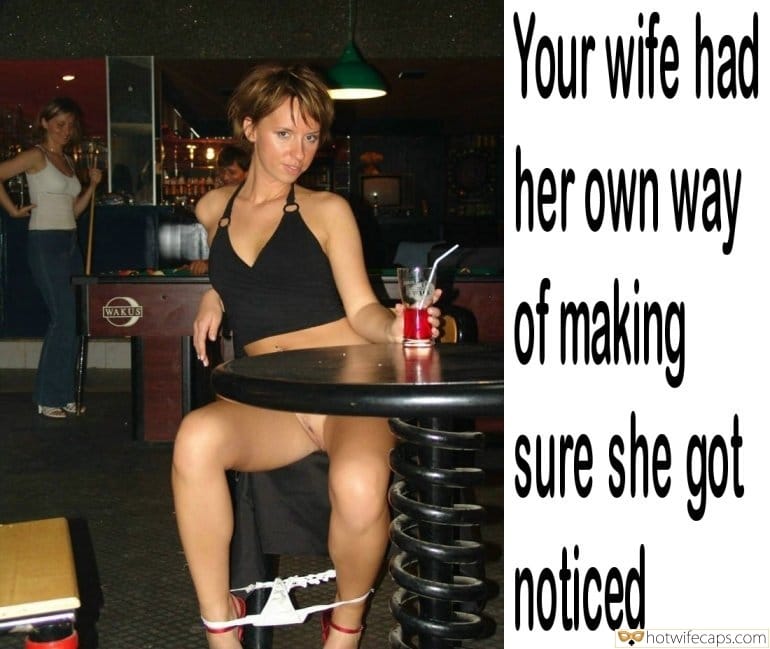 Wife Flashing In Bar