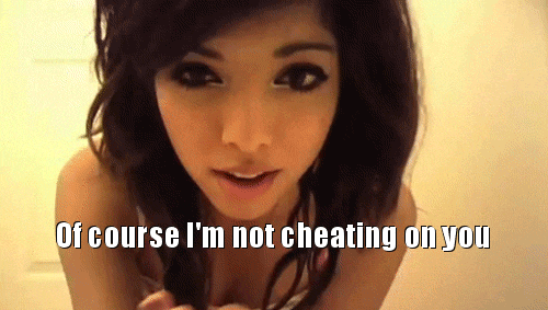 Gifs Cheating hotwife caption: Of course l’m not cheating on yOI Beautiful Asian Doll Teases Me