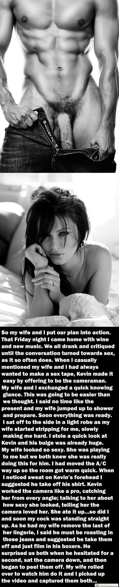 Cuckold Stories Bigger Cock hotwife caption: So my wife and I put our plan into action. That Friday night I came home with wine and new music. We all drank and critiqued until the conversation turned towards sex, as it so often does. When I casually...