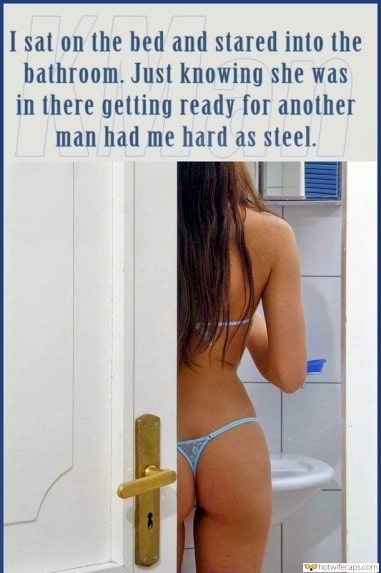 381px x 573px - Getting Ready, Sexy Memes Hotwife Caption â„–9585: spying on sexy girlfriend  in lingerie