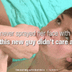 Girlfriend Gets Her Face Sprayed in Pov