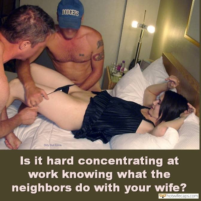 Threesome Friends Cheating hotwife caption: Is it hard concentrating at work knowing what the neighbors do with your wife? wife seduce neighbour porn captions wifes famous around the neighborhood porn caption Cuckold Wife Has Been Naughty With Neighbors