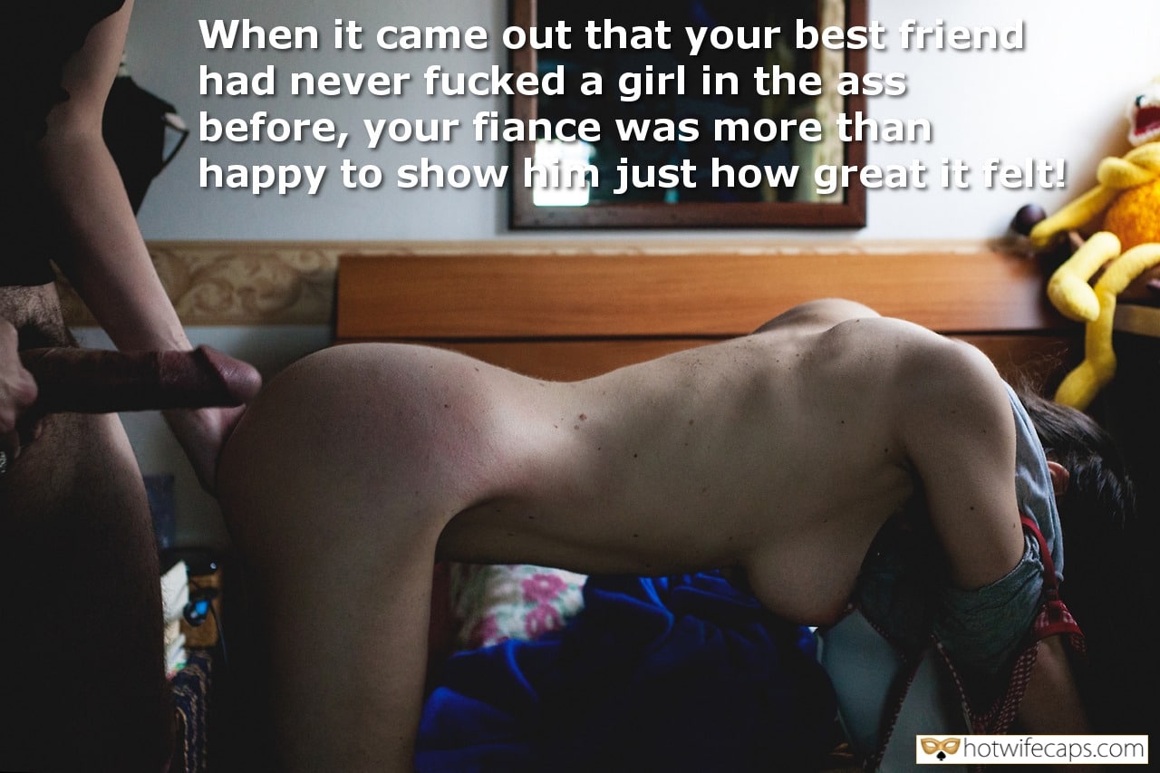 Anal, Wife Sharing Hotwife Caption №13610 My fiance happy to let him fuck her in the hq image