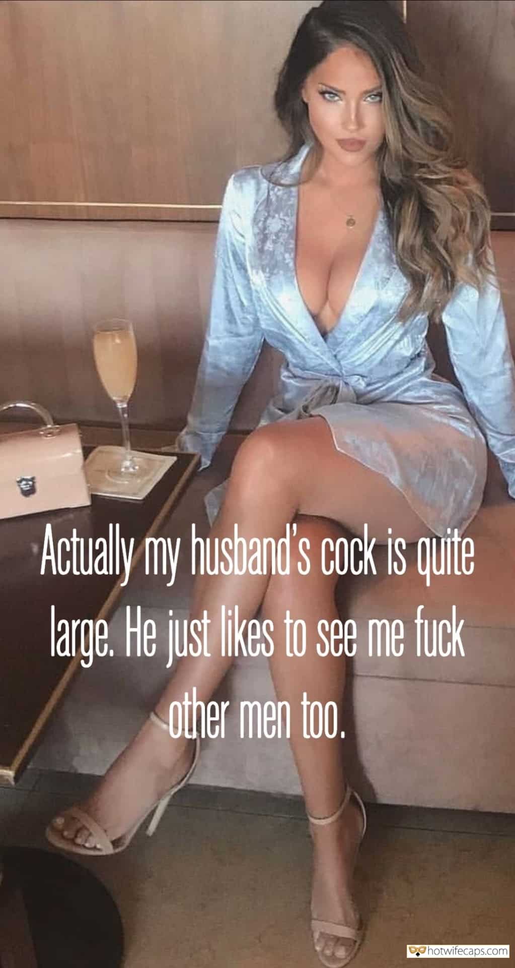 Dirty Talk, Sexy Memes Hotwife Caption №14287 blue eyed vixen wife looking hot as hell Sex Image Hq