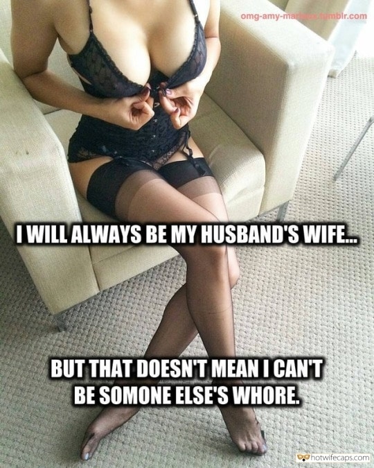 Dirty Talk, Sexy Memes Hotwife Caption №14788 busty wife in sexy lingerie