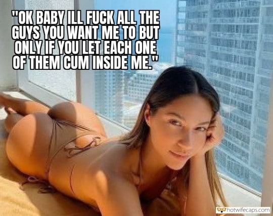 540px x 427px - Dirty Talk, Impregnation, Sexy Memes Hotwife Caption â„–14836: firm ass GF  posing almost nude by the window