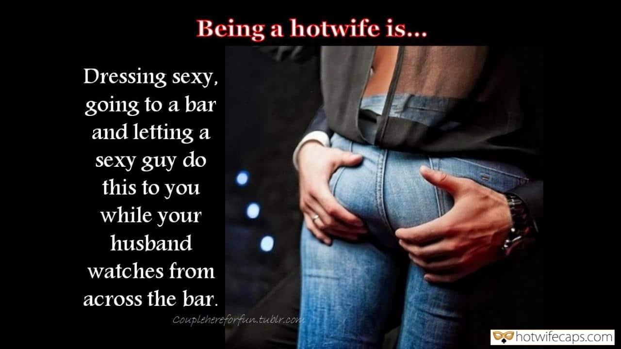 Challenges and Rules, Sexy Memes, Wife Sharing Hotwife Caption №14606 Big hands are groping wifes pic