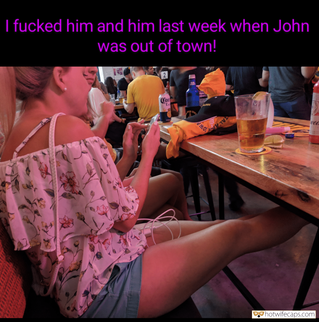 Sexy Memes Humiliation Cuckold Stories Cheating hotwife caption: I fucked him and him last week when John was out of town! Cor ‘Ex wel Girls Chatting About Sex
