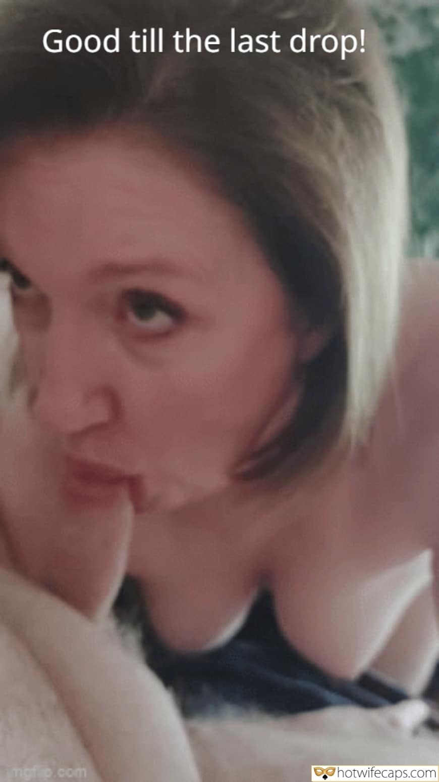 Sucking it dry until cum blowjob hotwife caption Sucking it dry until cum