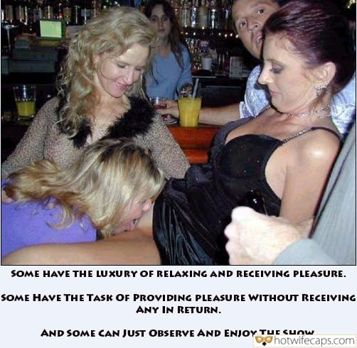 wifesharing wife threesome wife group sex cheating captions  hotwife caption guy watches while girls lick each other 