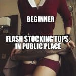 stocking tease gif