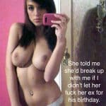 breakup caption porn