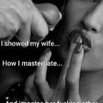 Guy Cums on Hot Milfs Lips