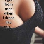 Horny Tits Under a Black Dress