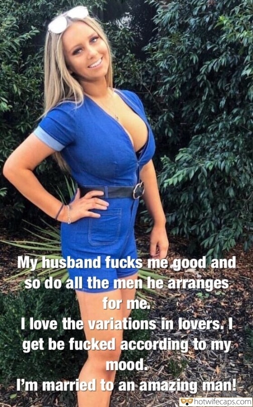 Wife Sharing Sexy Memes Cuckold Cleanup Cheating  hotwife caption: My husband fucks me good and so do all the men he arranges for me I love the variations in lovers. I get be fucked according to my mood I’m married to an amazing man! Juicy Blondes Beautiful Figure