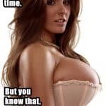 Big Boobed Babe Seductive Smiling