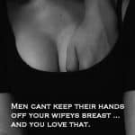 Bull Pinched Sexy Wifes Tit