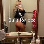 Blonde Girl Taking Mirror Selfie of Her Round Horny Butt