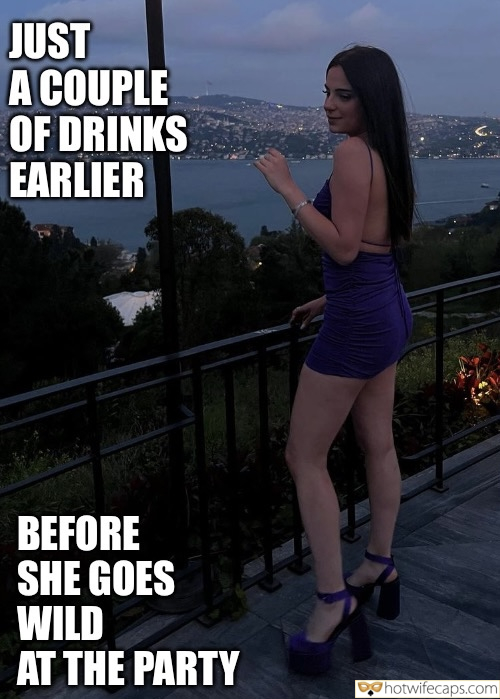 Vacation Tips Texts Submitted by Users 🔥 Public No Panties My Favorite Feet Cheating Bottomless hotwife caption: JUST A COUPLE OF DRINKS EARLIER BEFORE SHE GOES WILD AT THE PARTY! She Is Just a Girl, But…