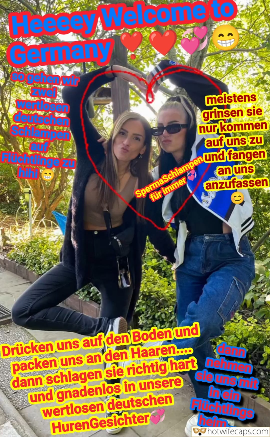 Tips Texts Submitted by Users 🔥 Sexy Memes Public Group Sex Getting Ready Dirty Talk Cum Slut hotwife caption: They like to fuck guys together! Lovely Girls or… Hotwifes?