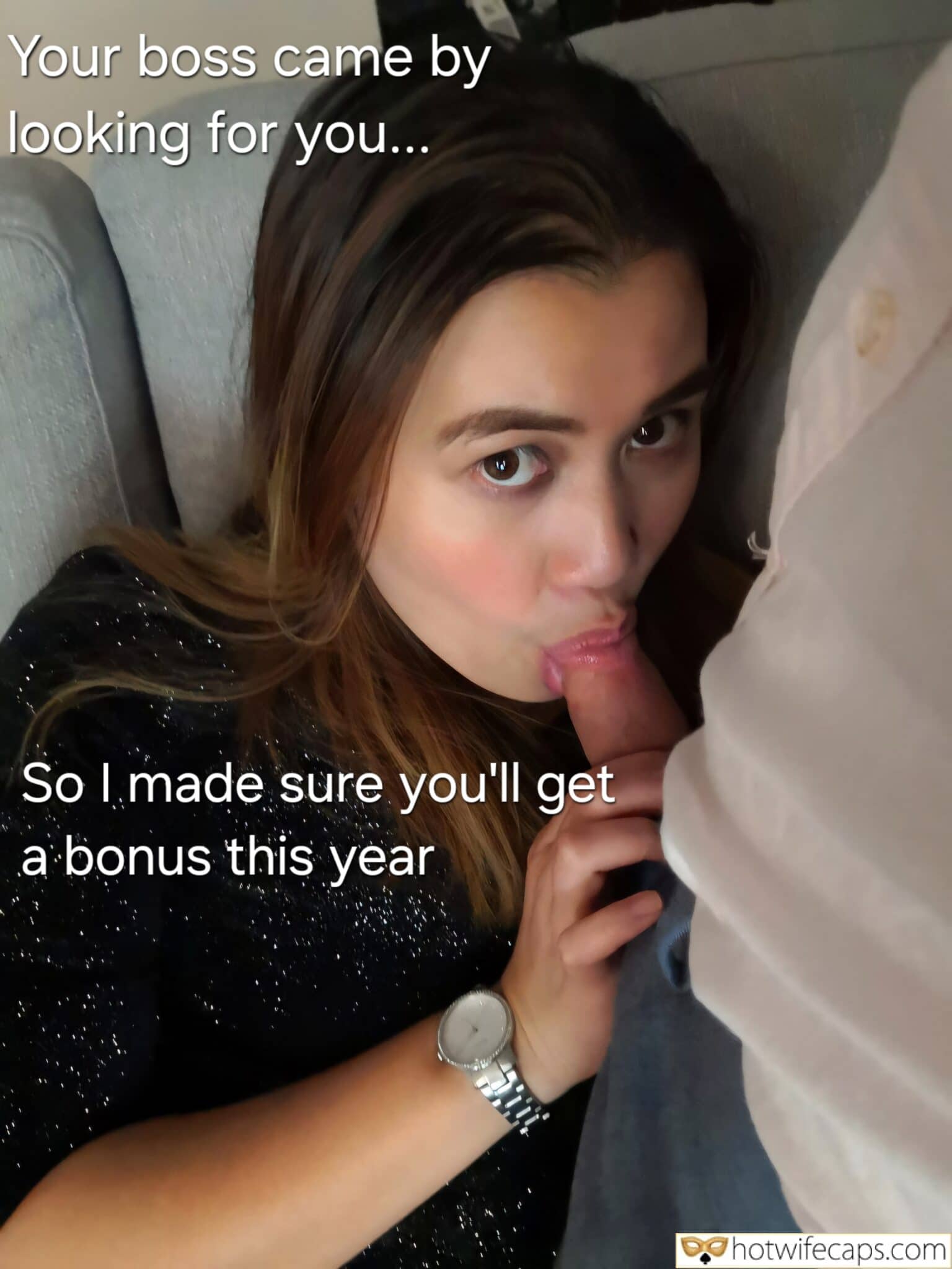 Wife Sharing Tips Texts Submitted by Users 🔥 Sexy Memes My Favorite Boss Blowjob hotwife caption: I made sure you’ll get a bonus this year… Asian Wife Gives Her Husband’s Boss a Blowjob for a Favour…