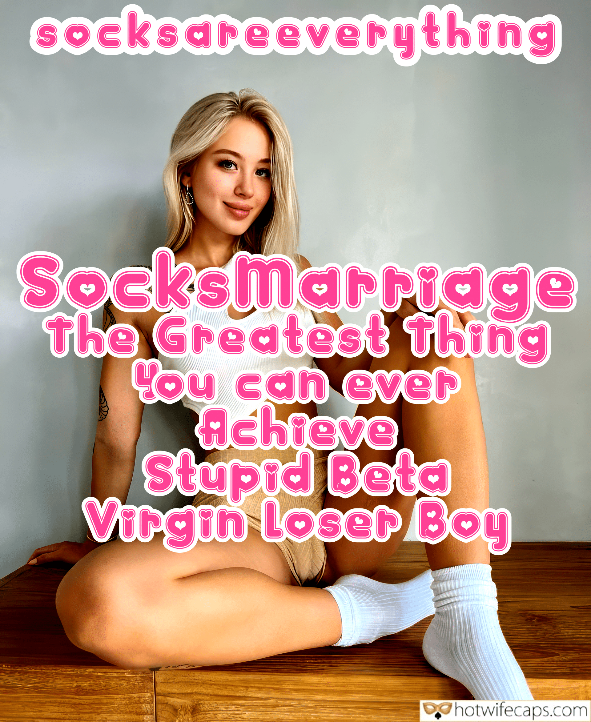 Wife Sharing Tips Texts Submitted by Users 🔥 Sexy Memes My Favorite Getting Ready Flashing Femdom Feet hotwife caption: Do you want to have a girl friend like this? SocksMarriage – the Greatest Thing You Can Ever Achieve, Beta Virgin Boy