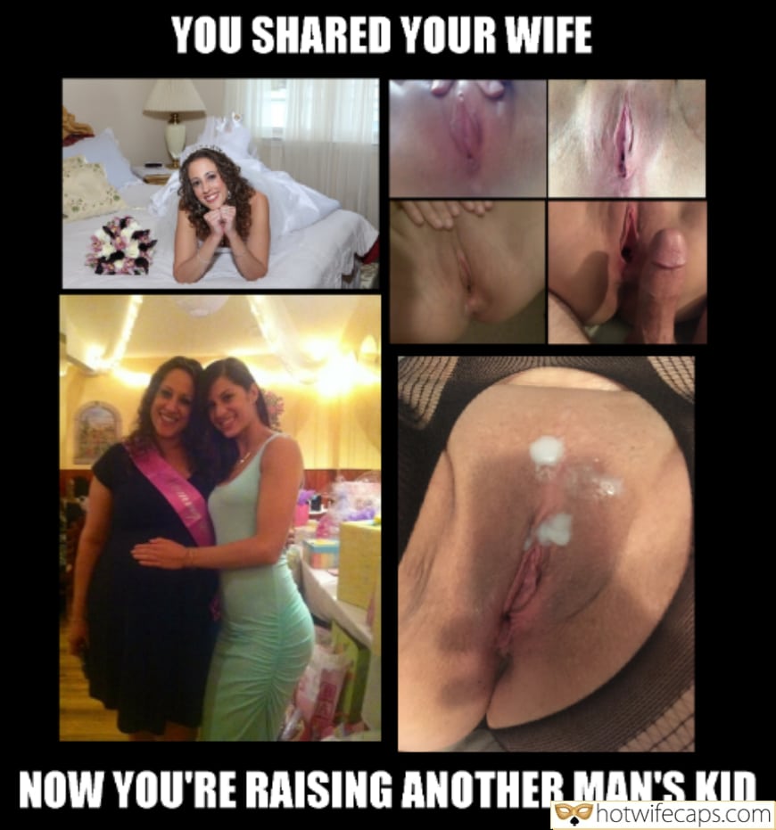Wife Sharing Submitted by Users 🔥 Impregnation Creampie Cheating Bigger Cock hotwife caption: YOU SHARED YOUR WIFE NOW YOU’RE RAISING ANOTHER MAN’S KID. Are You Ready for a Wife Sharing?