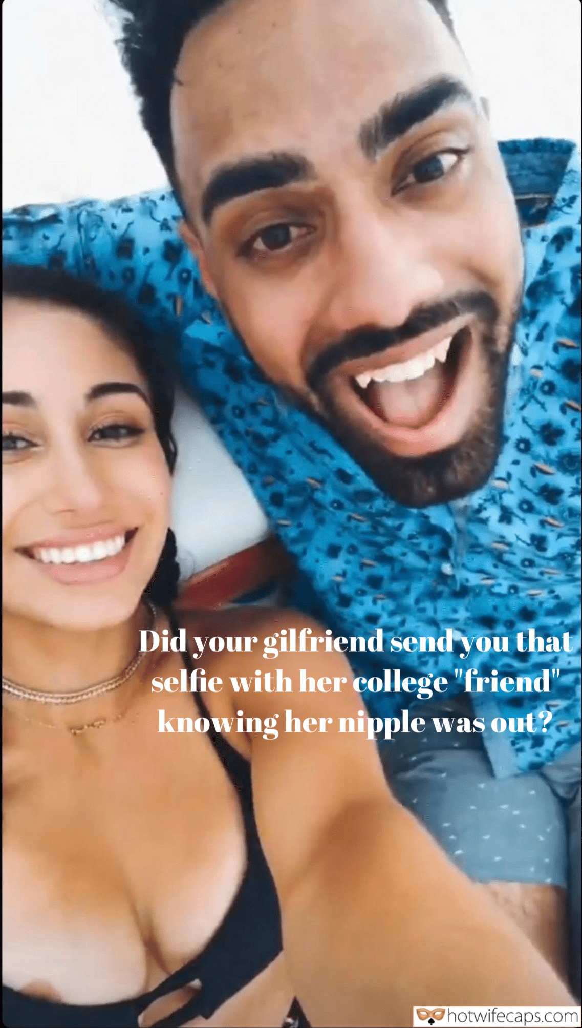 Wife Sharing Tips Texts Sexy Memes Ex Boyfriend hotwife caption: Did your gilfriend send you that selfie with her college “friend” knowing her nipple was out? Catching Up With Her EX