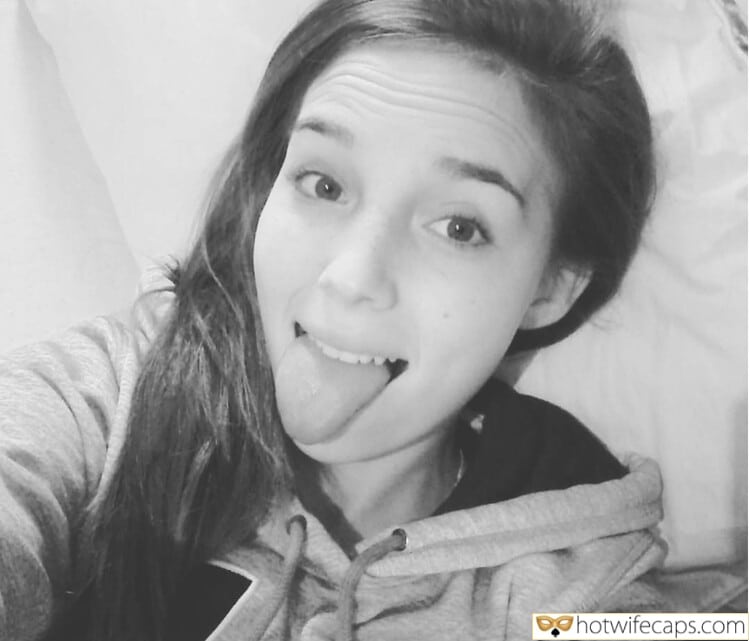 Friends Cum Slut Blowjob hotwife caption: I think she is a cutie! Slut Sucks Every Cock