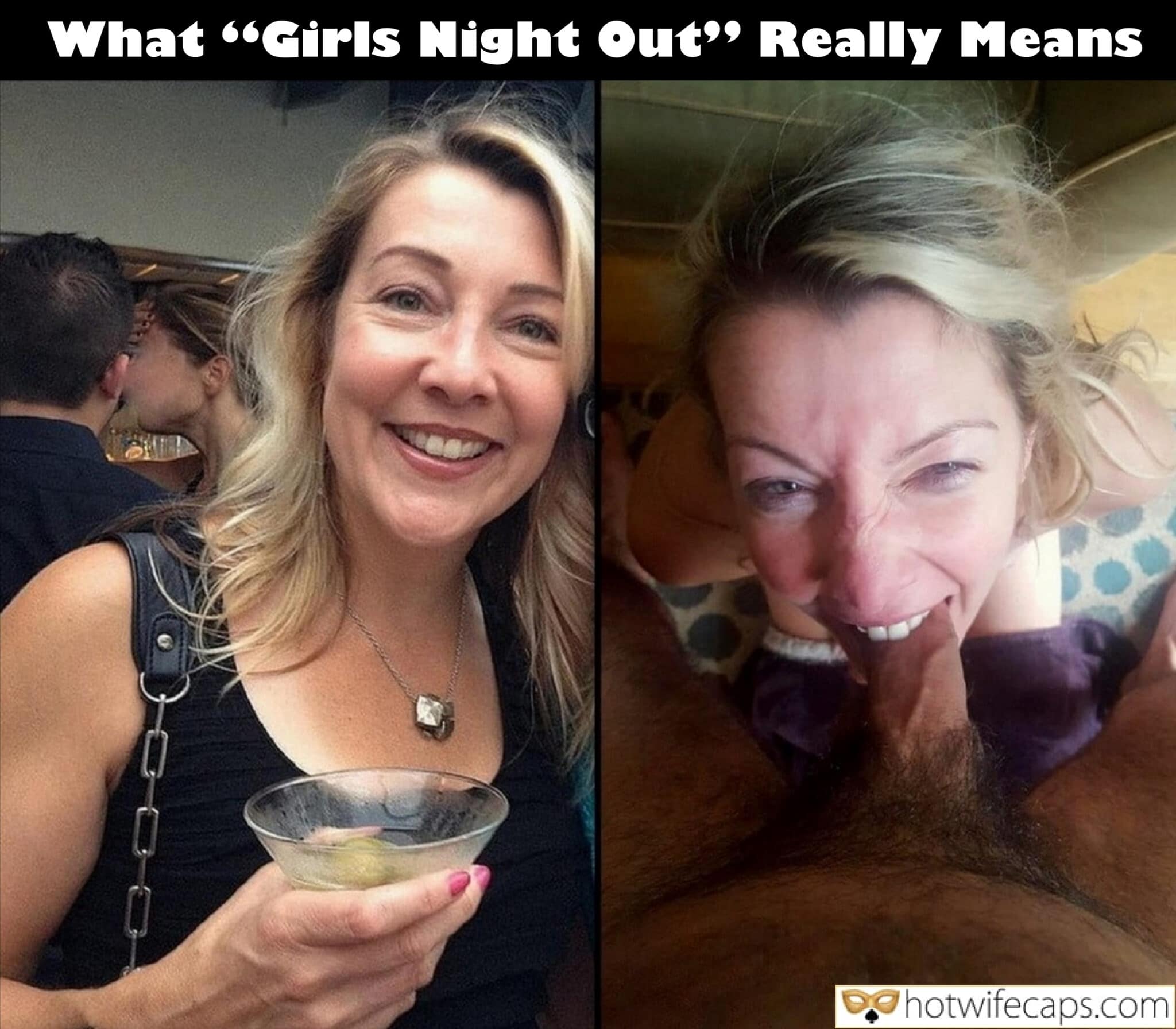 Submitted by Users 🔥 My Favorite Flashing Cum Slut Cuckold Stories Cheating Blowjob Bigger Cock hotwife caption: What “Girls Night Out” Really Means. What Girls Night Out Really Means