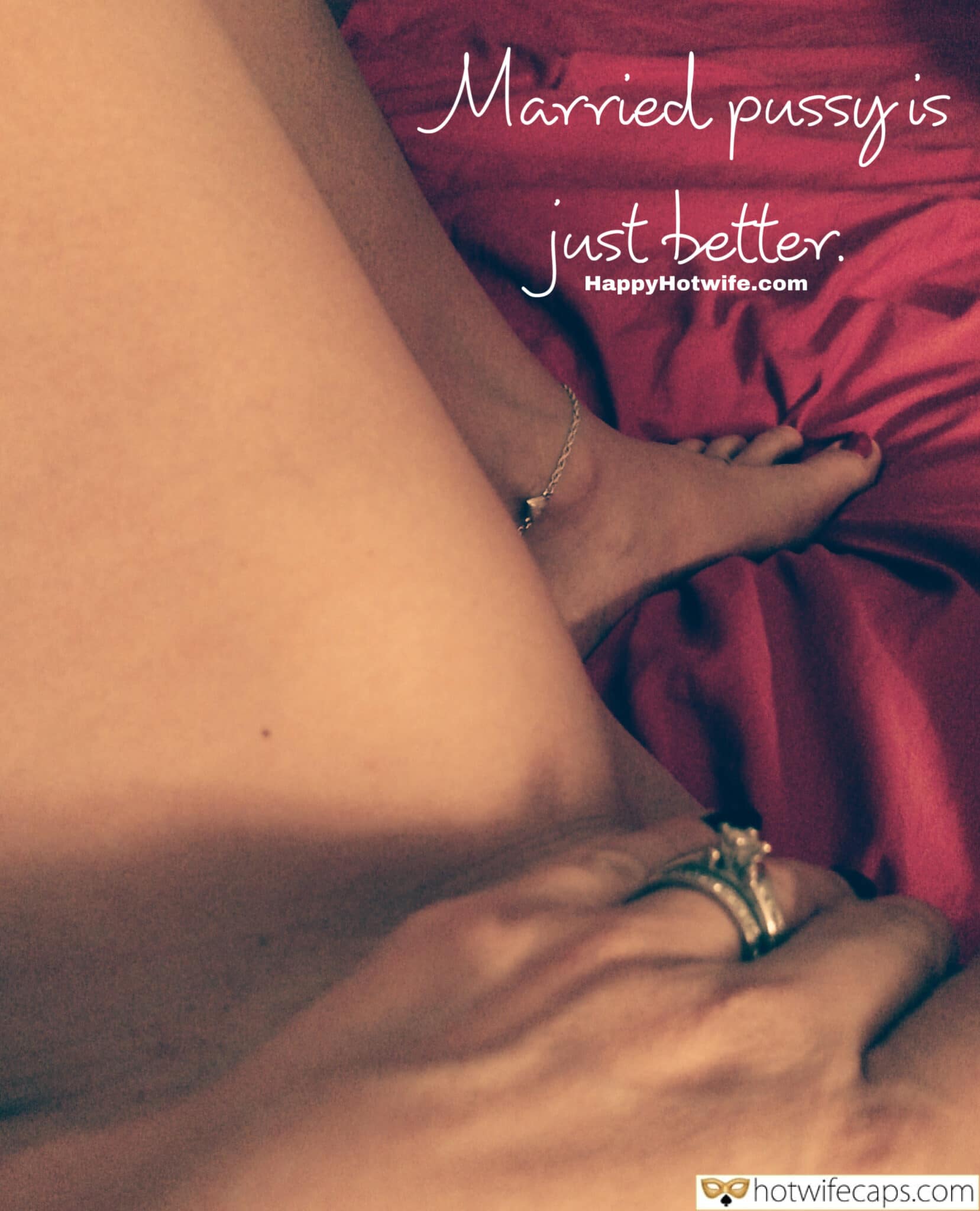 Wife Sharing Cum Slut Cheating Bigger Cock Anklet Anal hotwife caption: Married pussy is just better! She Is a Married Pussy!