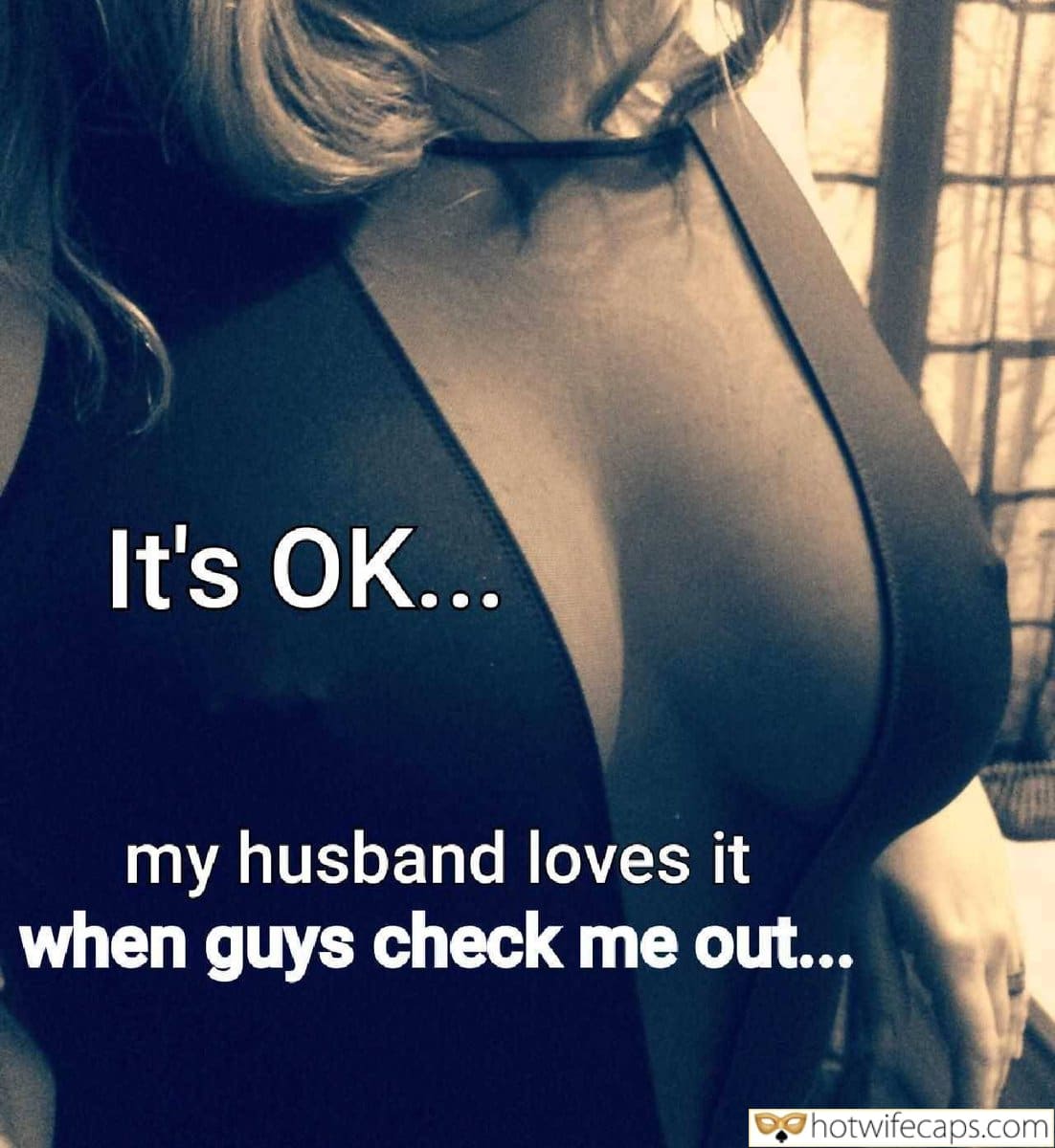 Submitted by Users 🔥 Cuckold Stories Cuckold Cleanup Bully Bull Bottomless hotwife caption: …my husband loves it when guys check me out… It’s OK… You Can Go With Me