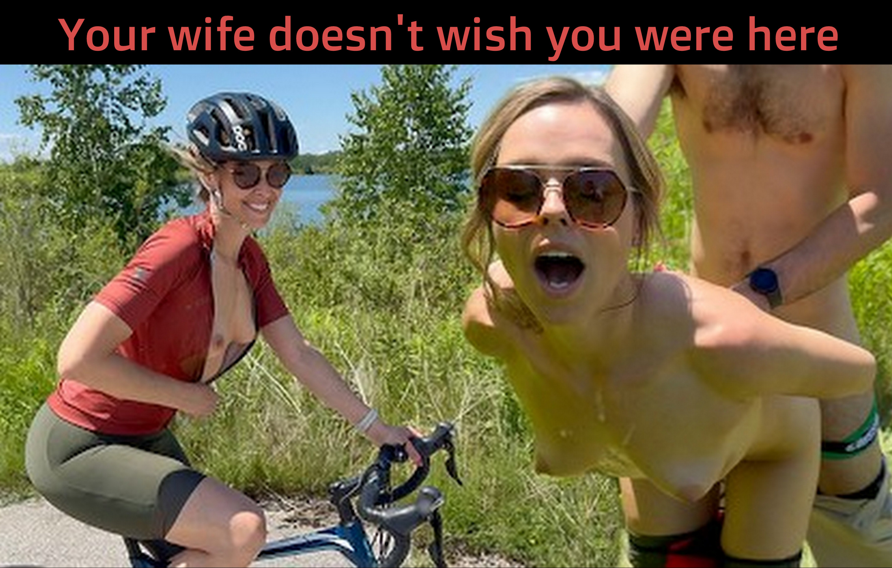 submitted by users wife exposed cuckold humiliation cum dump cheating captions cuckold bull bigger dick  hotwife caption She doesnt wish you were here 