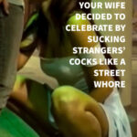 You Watch as She Drops and Opens Her Mouth