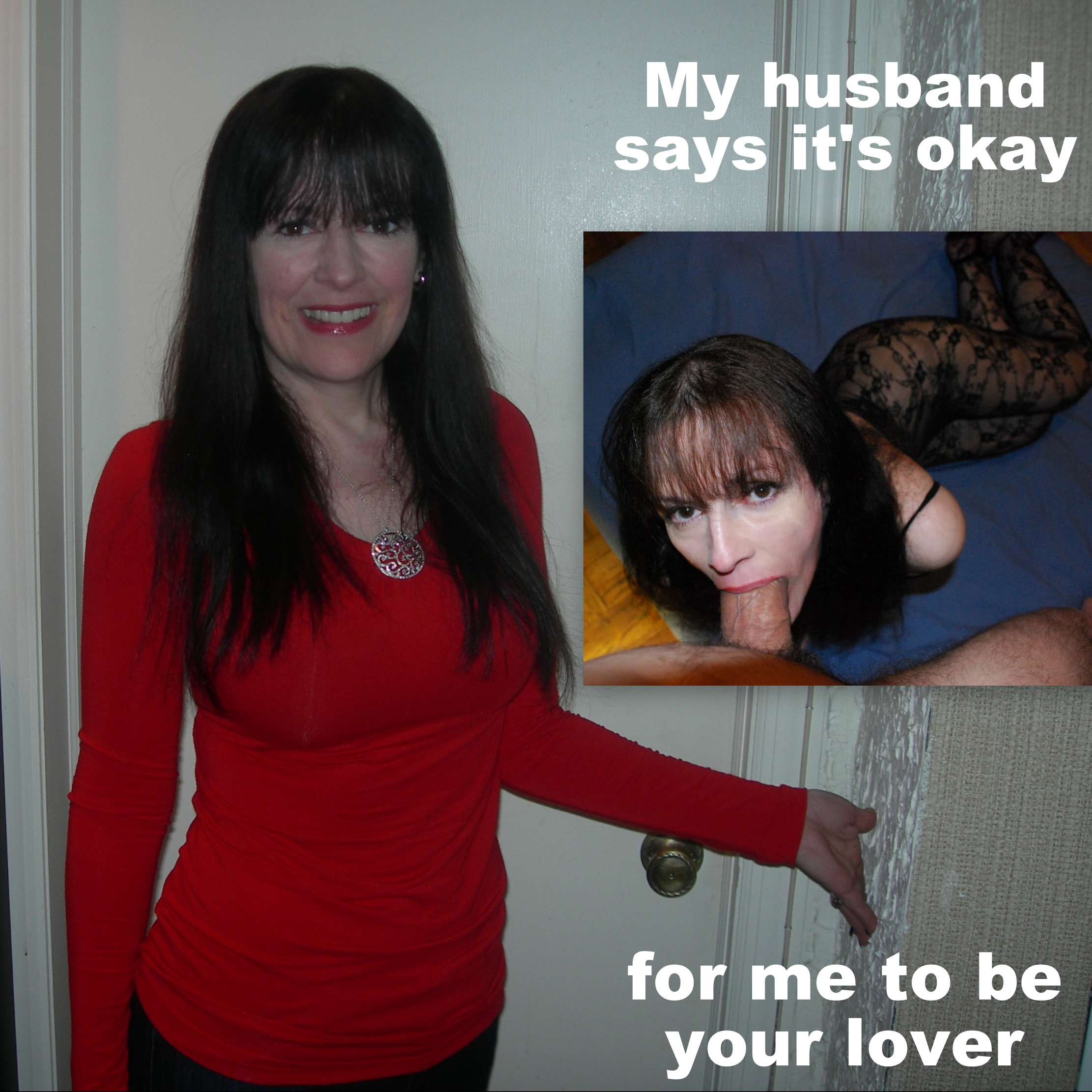 Its okay to fuck her wifesharing tips submitted by users hotwife cuckold my favourite cuckold bull blowjob bigger dick hotwife caption Its okay to fuck her