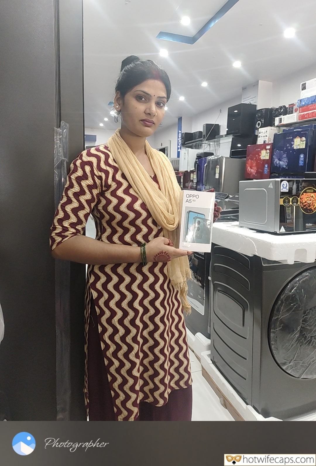 Wife Sharing Submitted by Users 🔥 Femdom Bigger Cock hotwife caption: Do you want her to take off everything? Sexy Desi Wifey for You All!