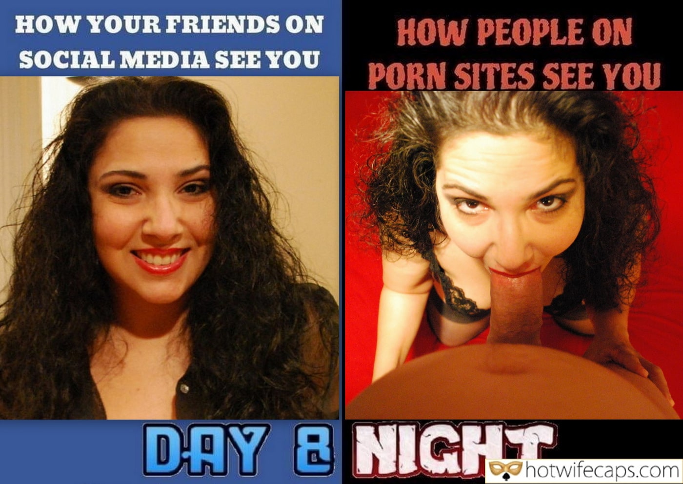 Submitted by Users 🔥 Sexy Memes Public Blowjob Bigger Cock hotwife caption: HOW YOUR FRIENDS ON SOCIAL MEDIA SEE YOU HOW PEOPLE ON PORN SITES SEE YOU DAY & NIGHT. Day and Night for a Slut