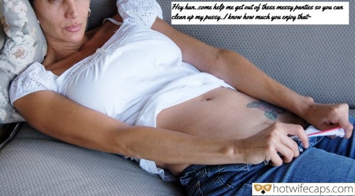 Tips Texts Submitted by Users 🔥 My Favorite Getting Ready Flashing hotwife caption: Hey hun..come help me get out of these messy panties so you can clean up my pussy. I know how much you enjoy that She Is Trying to Flash Her Pussy