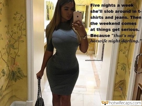 Tips Texts Submitted by Users 🔥 My Favorite Flashing hotwife caption: Then the weekend comes at things get serious. Because “that’s my hotwife night darling.” xicholaussilvertonbl Five Nights a Week She’ll Slob Around in T-Shirts and Jeans