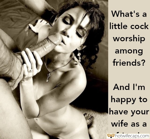 Tips Texts Submitted by Users 🔥 My Favorite Cum Slut Cuckold Stories Cuckold Cleanup Creampie Cheating Bully Bull Bottomless Blowjob Bigger Cock hotwife caption: What’s a little cock worship among friends? And I’m happy to have your wife as a friend. Suck It, Slut!