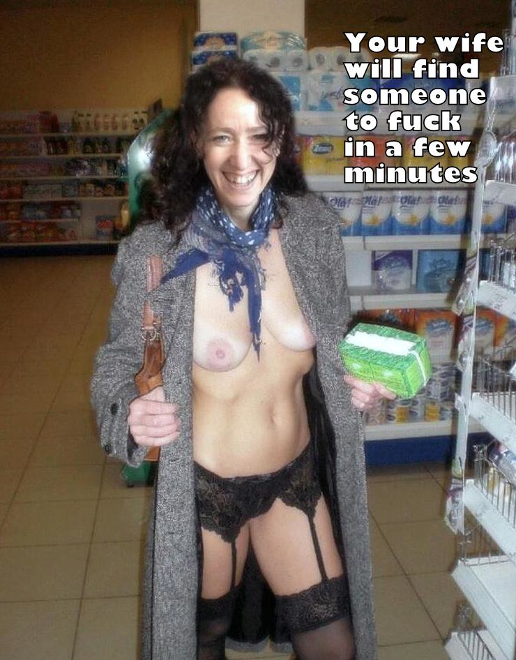 submitted by users hotwife cuckold wife exposed make up wife flashing  hotwife caption Shell find someone to fuck with 