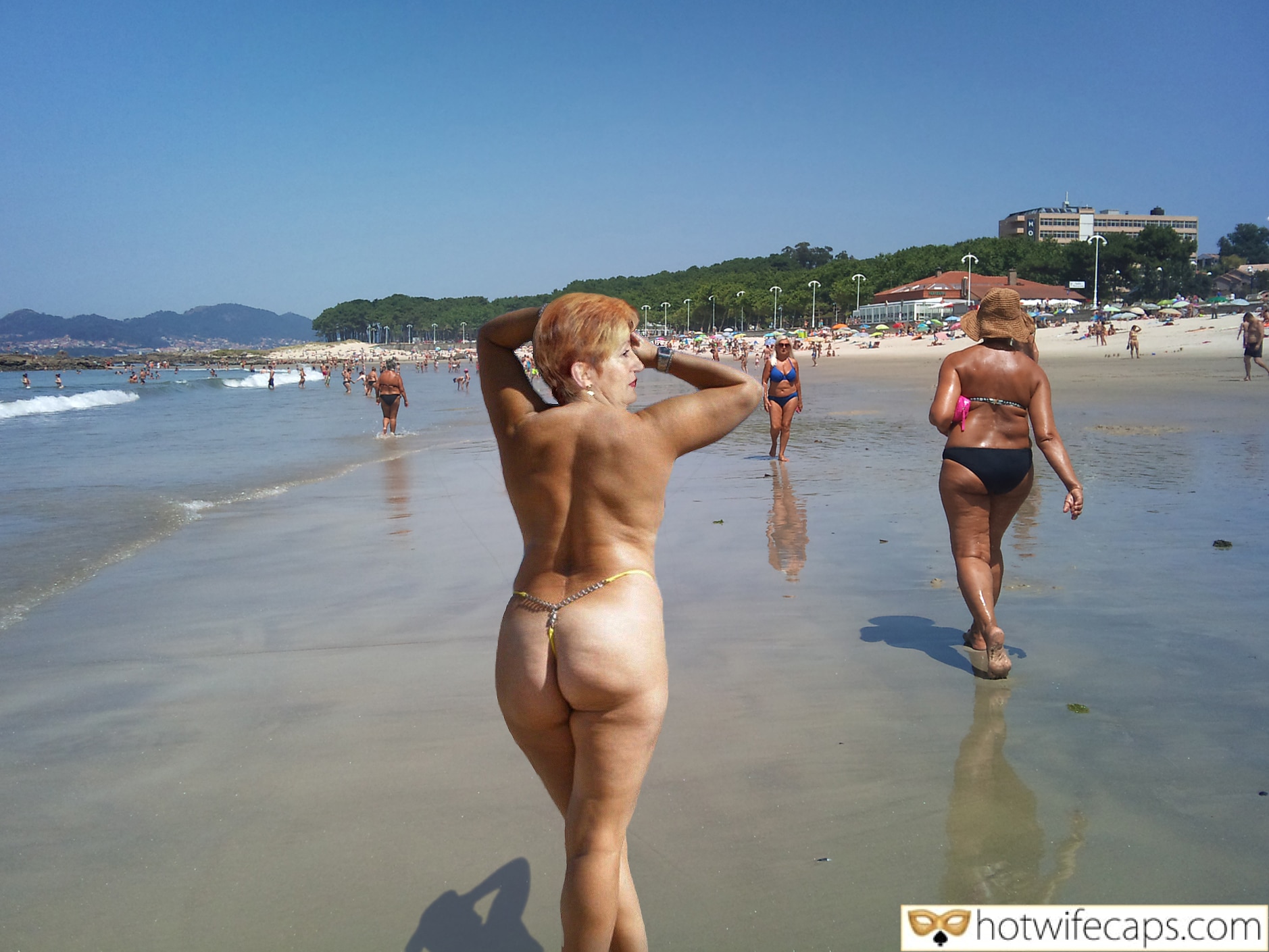 Vacation Submitted by Users 🔥 Public My Favorite Getting Ready Flashing hotwife caption: Still horny! Naked Mature Slut at the Beach
