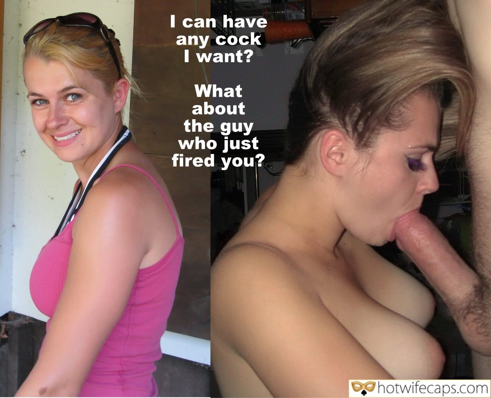 Wife Sharing Submitted by Users 🔥 Humiliation Bull Boss Blowjob Bigger Cock hotwife caption: I’m crazy about her! She Wants to Fuck the Guy Who Fired You