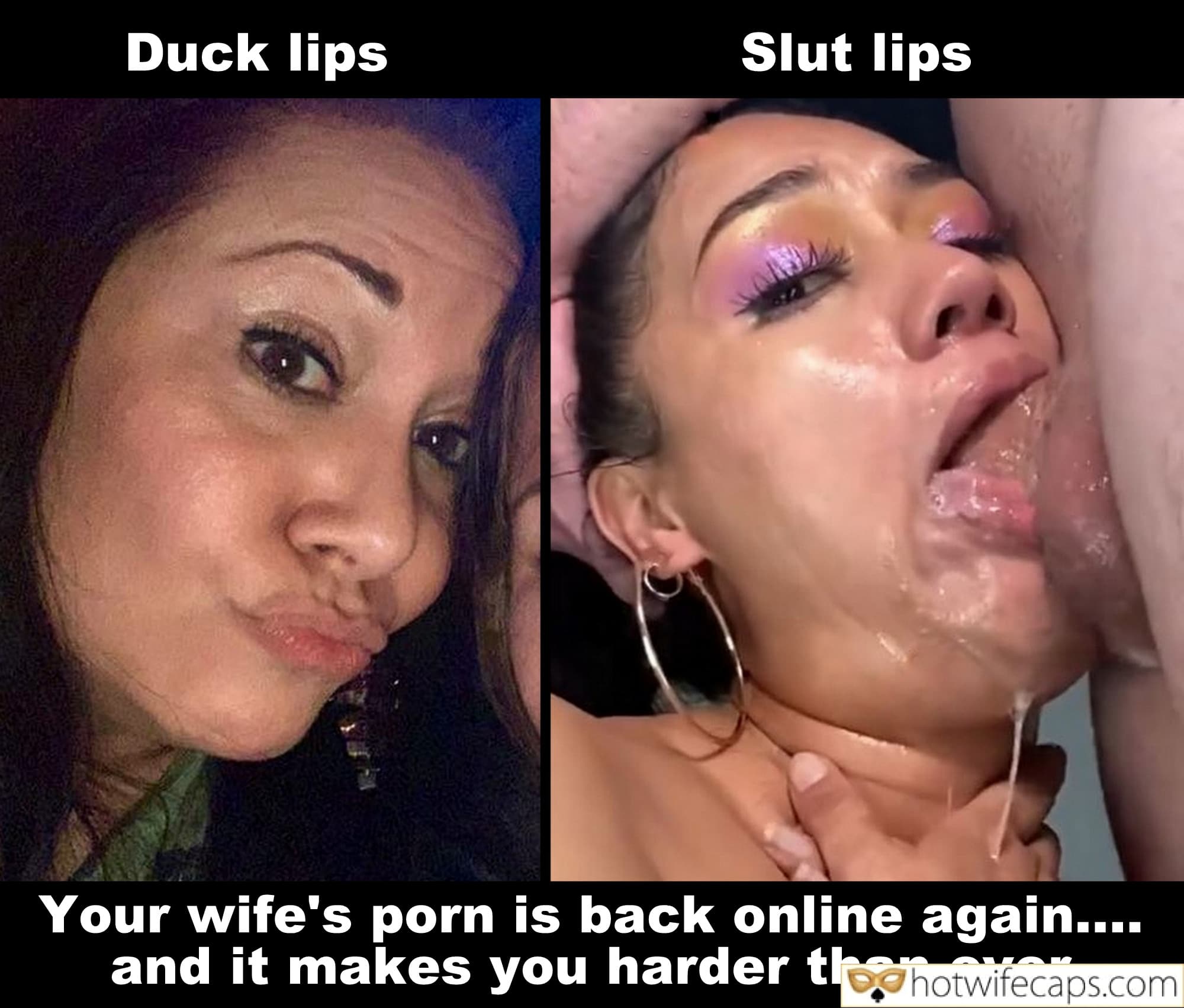 Submitted by Users 🔥 Sexy Memes Humiliation Cum Slut Bull Blowjob Bigger Cock hotwife caption: The queen of temptation! Slut Lips Are Ready for Cock