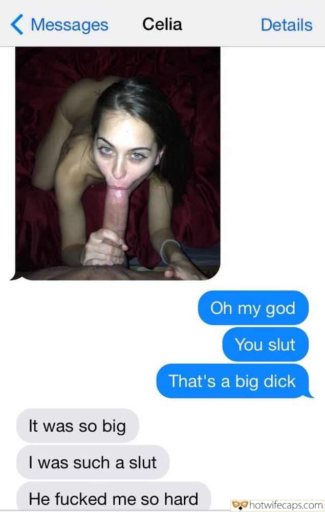 Wife Sharing Texts Submitted by Users 🔥 Sexy Memes Bull Blowjob Bigger Cock hotwife caption: Hot as flame! Celia Is Sucking a Big Fat Cock