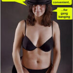 brunette porn caption