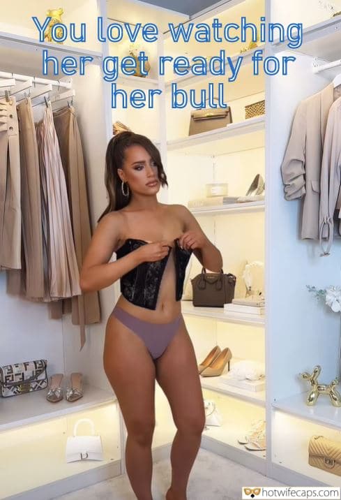 Wife Sharing Submitted by Users 🔥 Sexy Memes My Favorite Getting Ready Flashing Dirty Talk Bull hotwife caption: I adore her! Watching Her Get Ready to Be a Whore Is Hot!