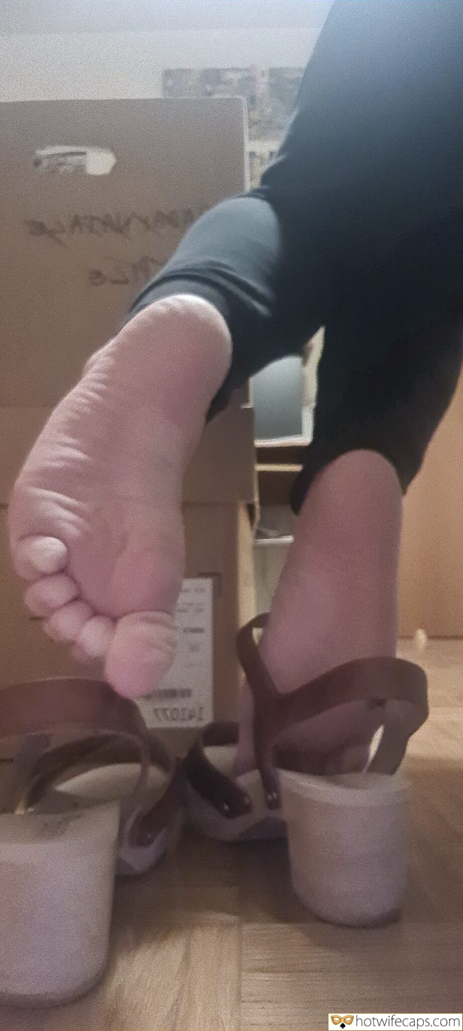 Humiliation Feet Cuckold Stories Cuckold Cleanup Barefoot hotwife caption: So juicy! Bow to Her Feet