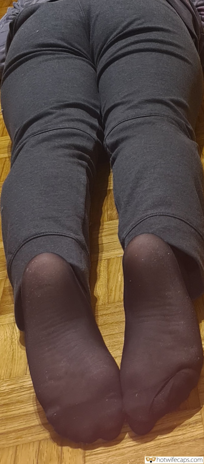 Humiliation Feet Cuckold Cleanup hotwife caption: Want to see more! Cuck Can Only See the View While BBC Can Use Her