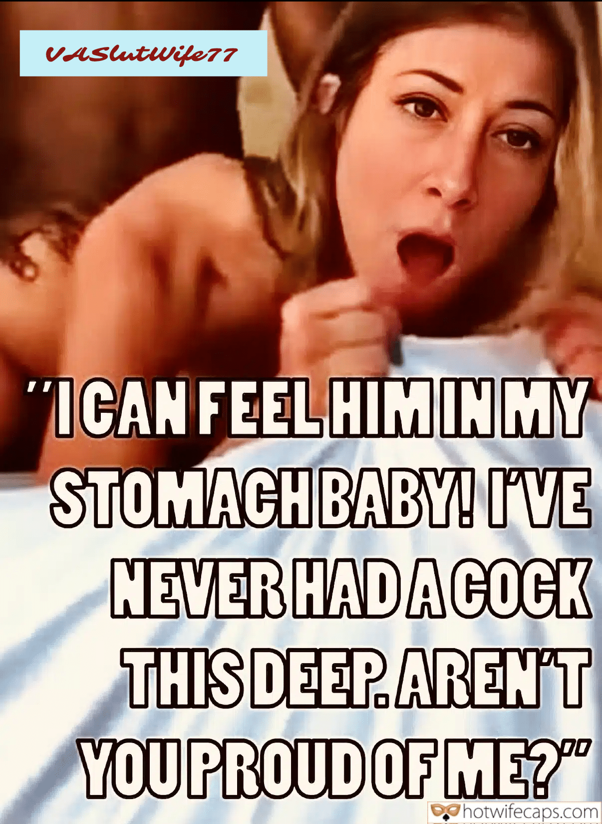 Wife Sharing Submitted by Users 🔥 It's too big Cum Slut Cuckold Stories Bull Bottomless Bigger Cock BBC hotwife caption: “I CAN FEEL HIM IN MY STOMACH, BABY! I’VE NEVER HAD A COCK THIS DEEP. AREN’T YOU PROUD OF ME?” I CAN FEEL HIM in MY STOMACH, BABY!